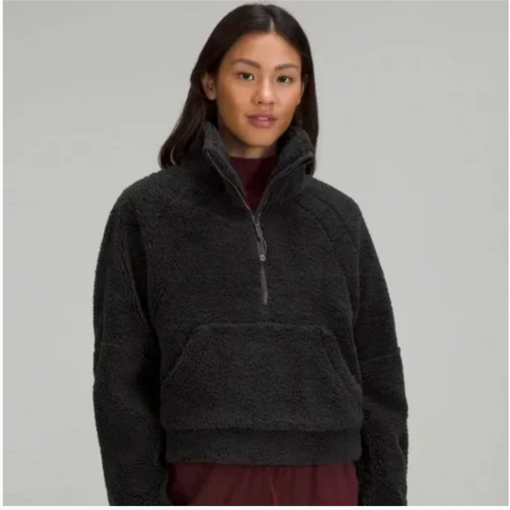 Lululemon Scuba Oversized Fleece Funnel Neck half zip